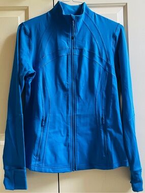 🍒LULULEMON sz 12 DEFINE Jacket POOLSIDE Blue Wild Indigo Bluebell *LUON